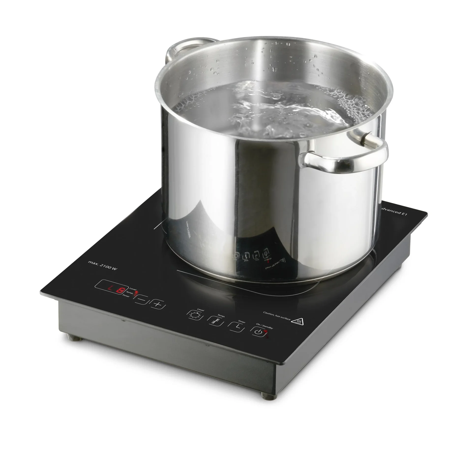 Einzelinduktionskochfeld "ProAdvanced E1", 12 Temperaturstufen, Ø 12-24 cm, 2100 Watt - 3