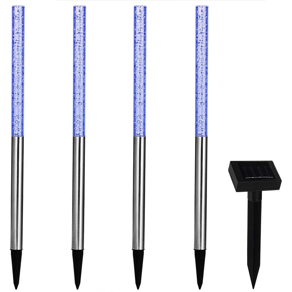 4x LED-Solarlampe mit Farbwechsler - 3