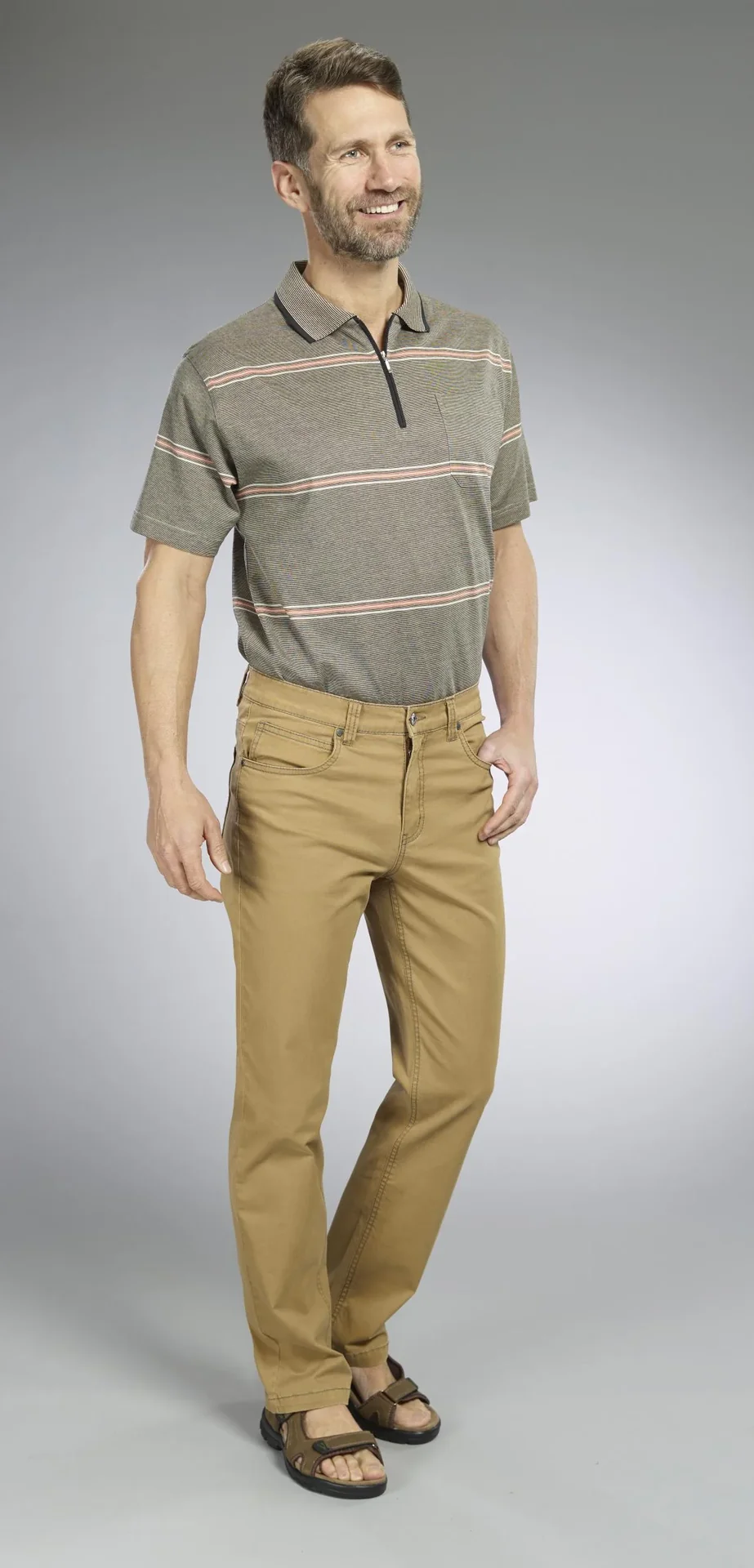 Stretchhose, Farbe camel, Gr.48 - 7