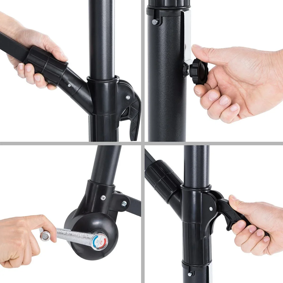 Sonnenschirm Alu Grün 300cm - 1
