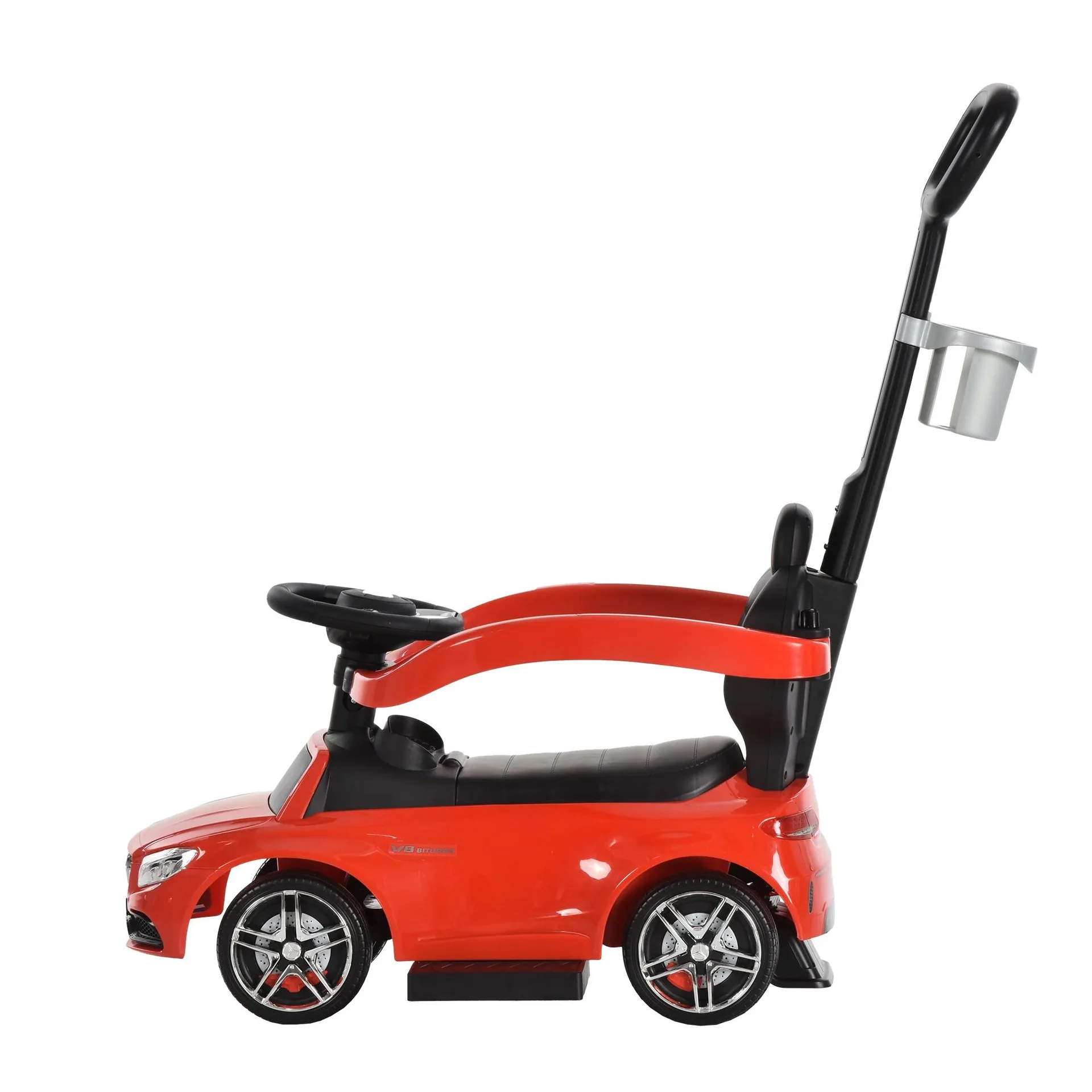 Rutschauto mit Schub- und Haltestange - 4