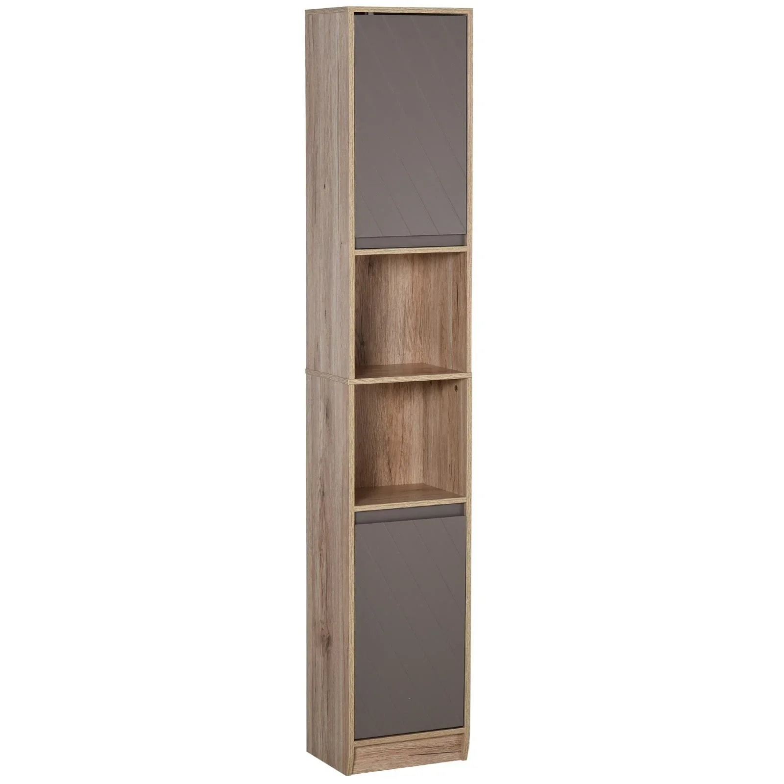 Zimmerschrank mit 2 Regalen und 2 Schränken mit Türen - 4