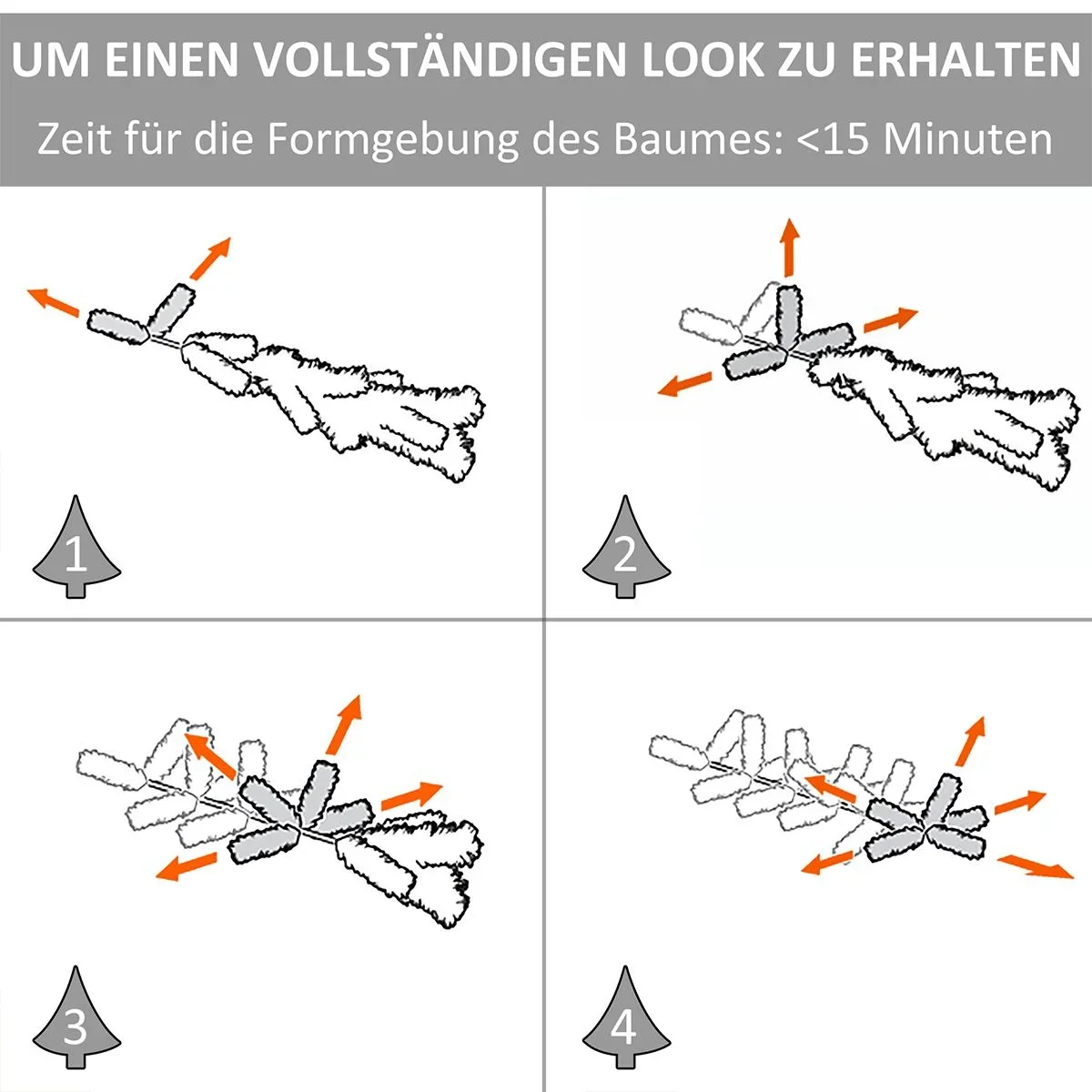 Kleine Kunsttanne grün - 6