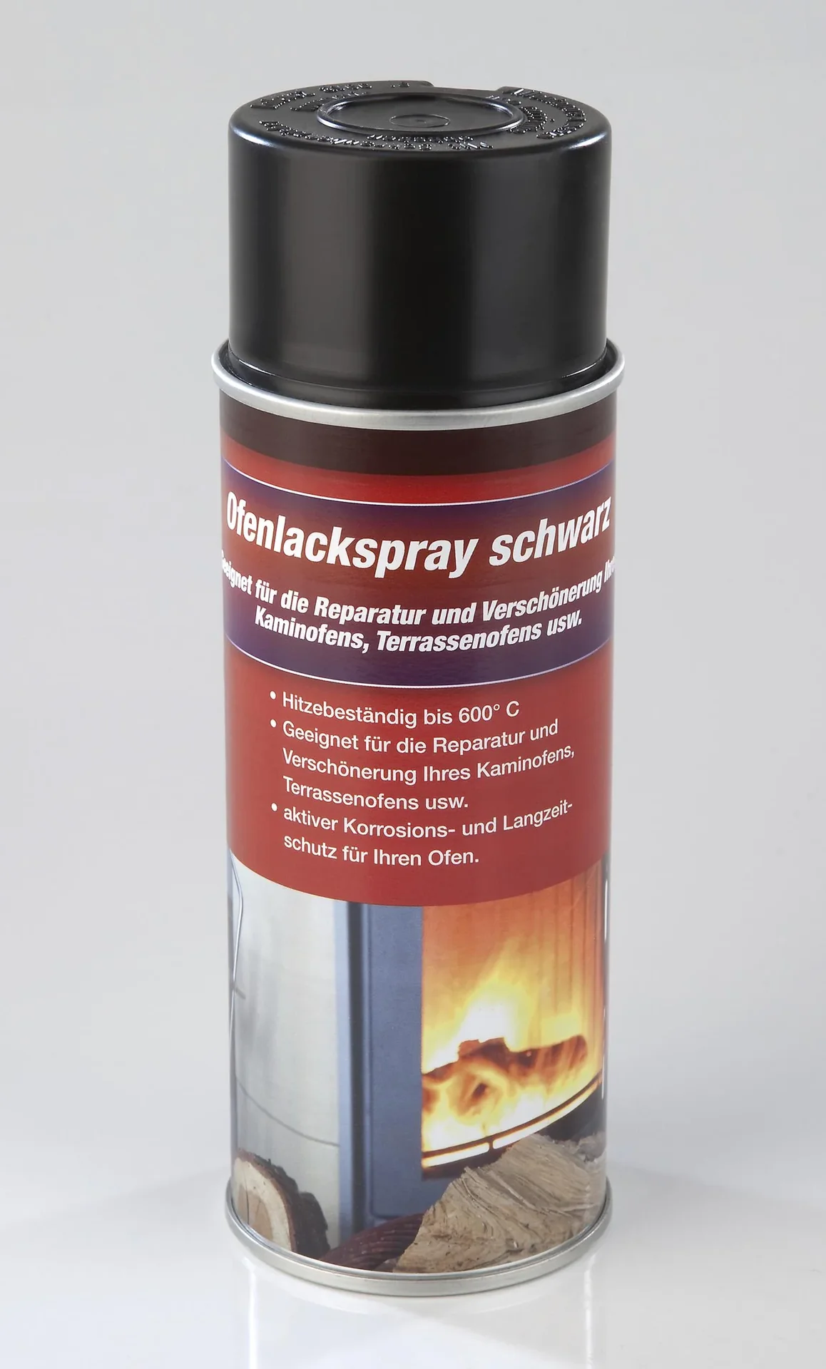 Ofenlack, schwarz, 400 ml Spraydose, Hochtemperaturspray bis 600°C - 8