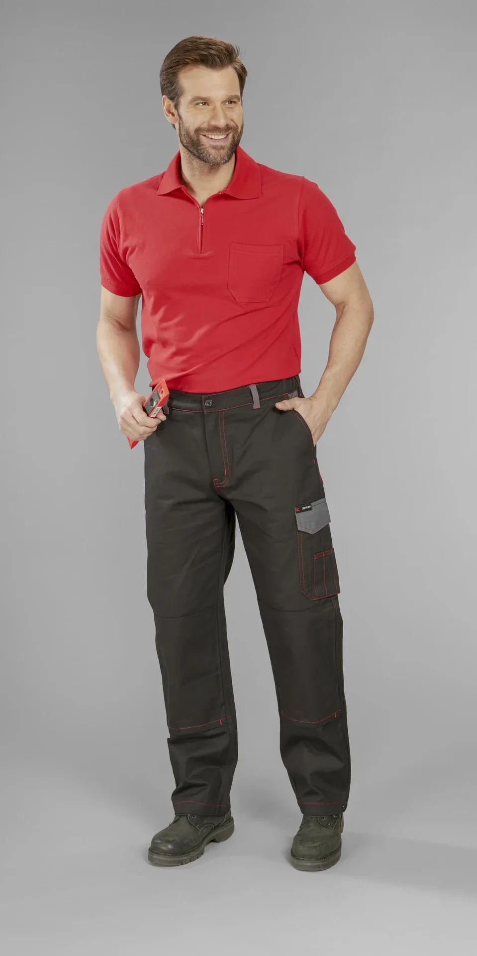 Poloshirt rot, Gr.M - 10
