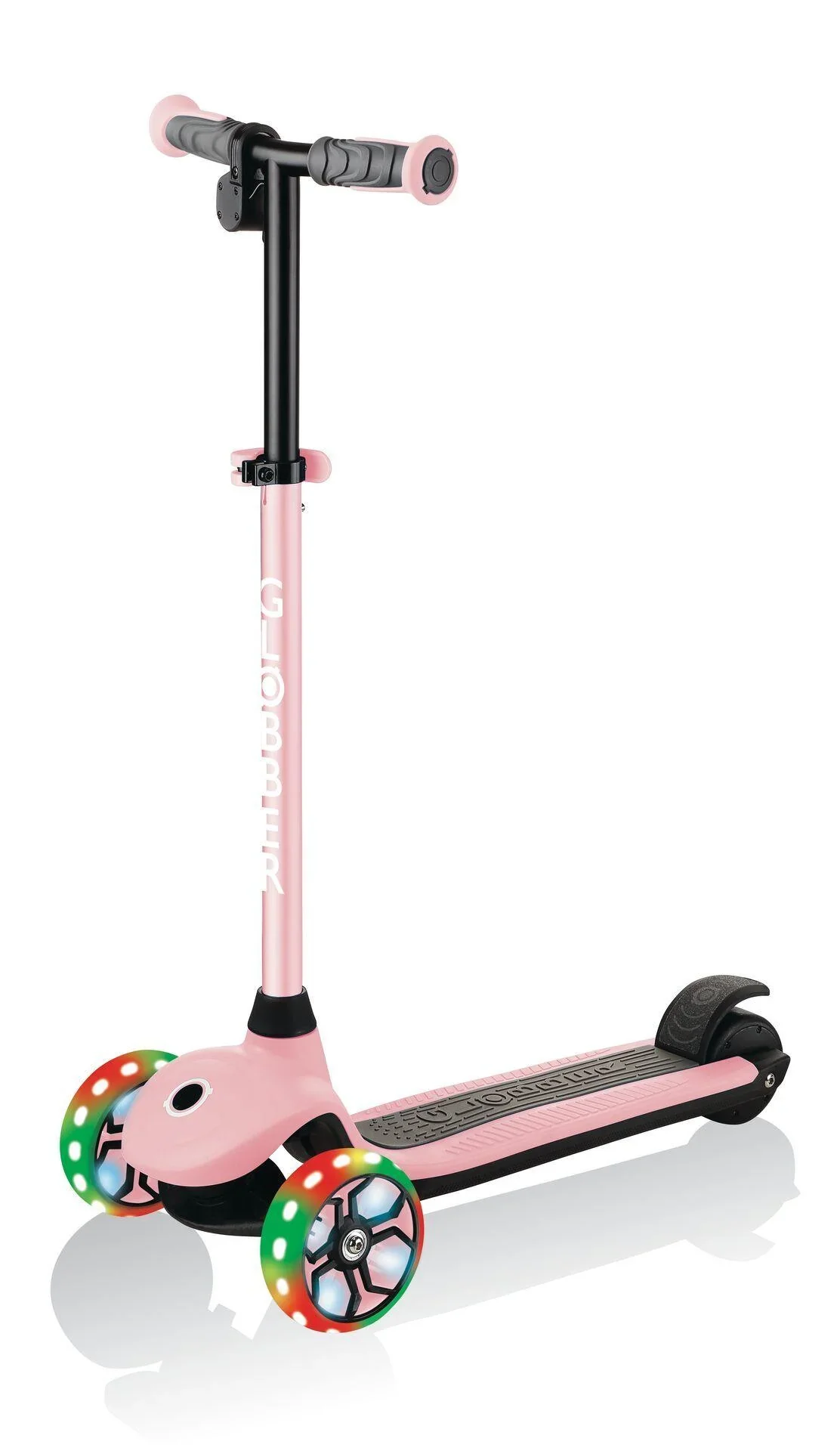 ONE K E-MOTION 4 PLUS   E-Scooter, Lithium-Batterie, 80 W Motor, 125/90 mm, 3-rädrig, LED-Rollen, pastellrosa - 3