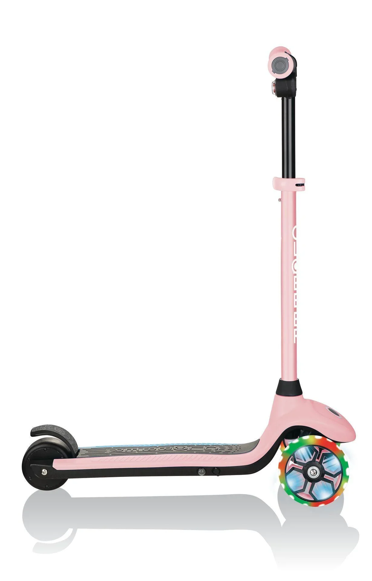 ONE K E-MOTION 4 PLUS   E-Scooter, Lithium-Batterie, 80 W Motor, 125/90 mm, 3-rädrig, LED-Rollen, pastellrosa - 4