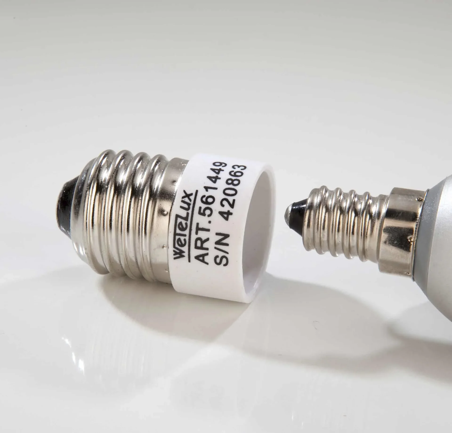 Adapter E27 auf GU10 Sockel, 3 Stück - 4