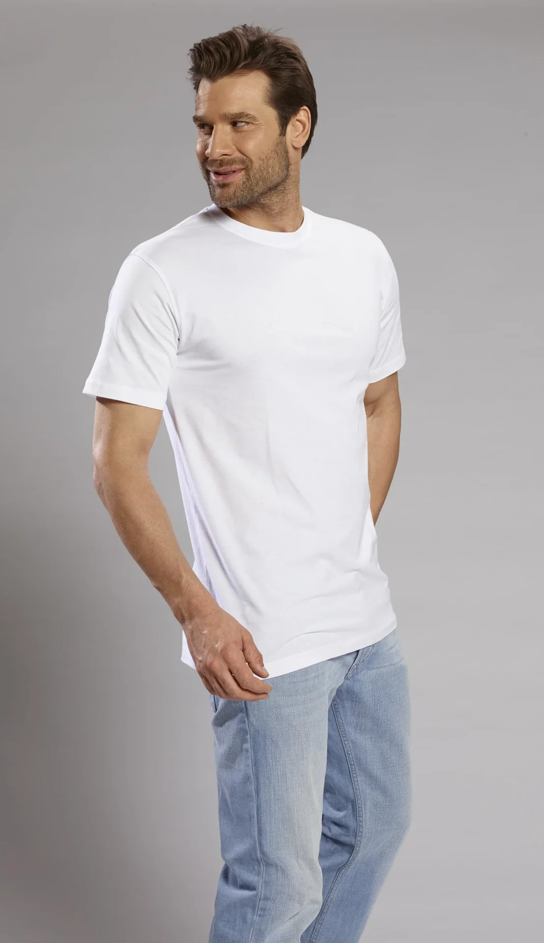 Big Size T-Shirt, weiß Gr.S - 0
