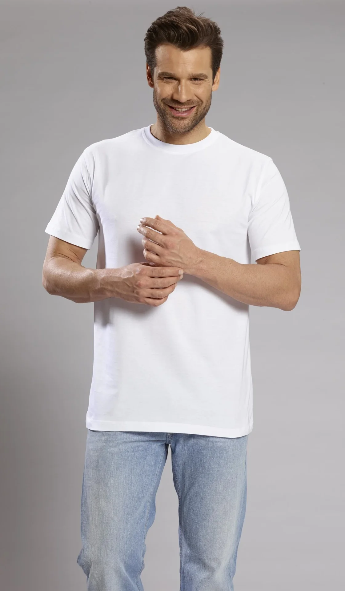Big Size T-Shirt, weiß Gr.S - 2