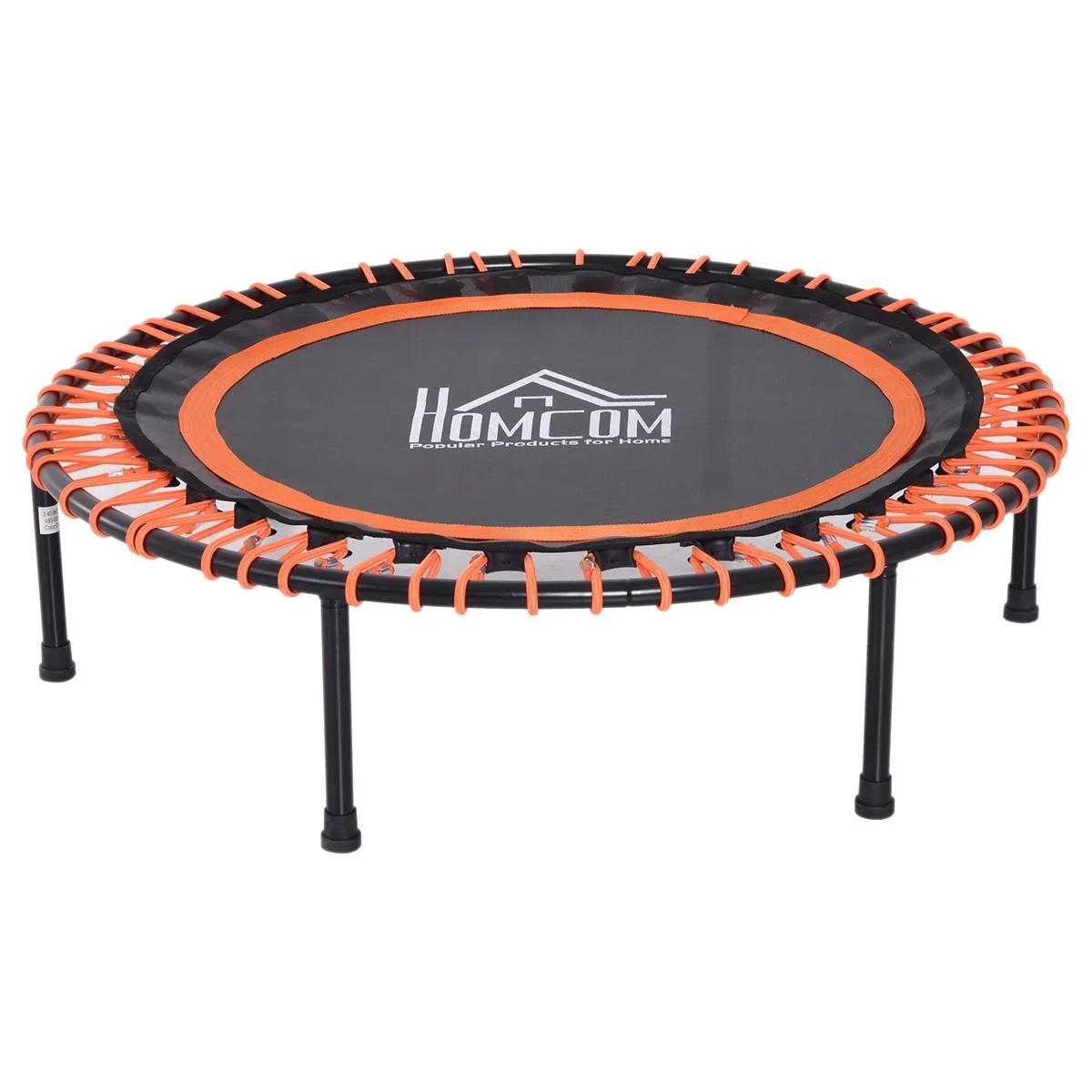 Trampolin für Kinder und Erwachsene schwarz/orange - 0