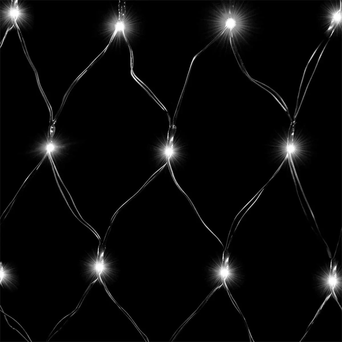 Lichterkette Kaltweiß 100 LEDs 120x120cm - 2