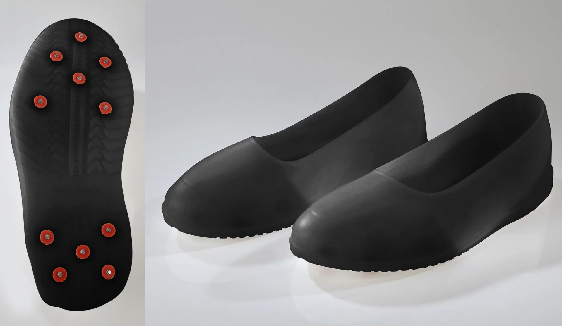 Silikon Gleitschutzschuhe mit Spikes, Gr. L/ 40 - 41 - 3