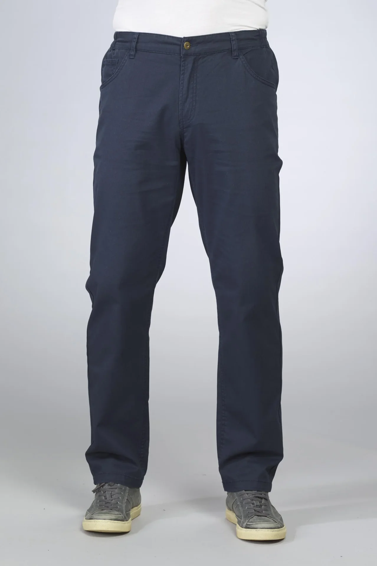 Stretchhose mit Komfortbund, Farbe marine, Gr.48 - 1