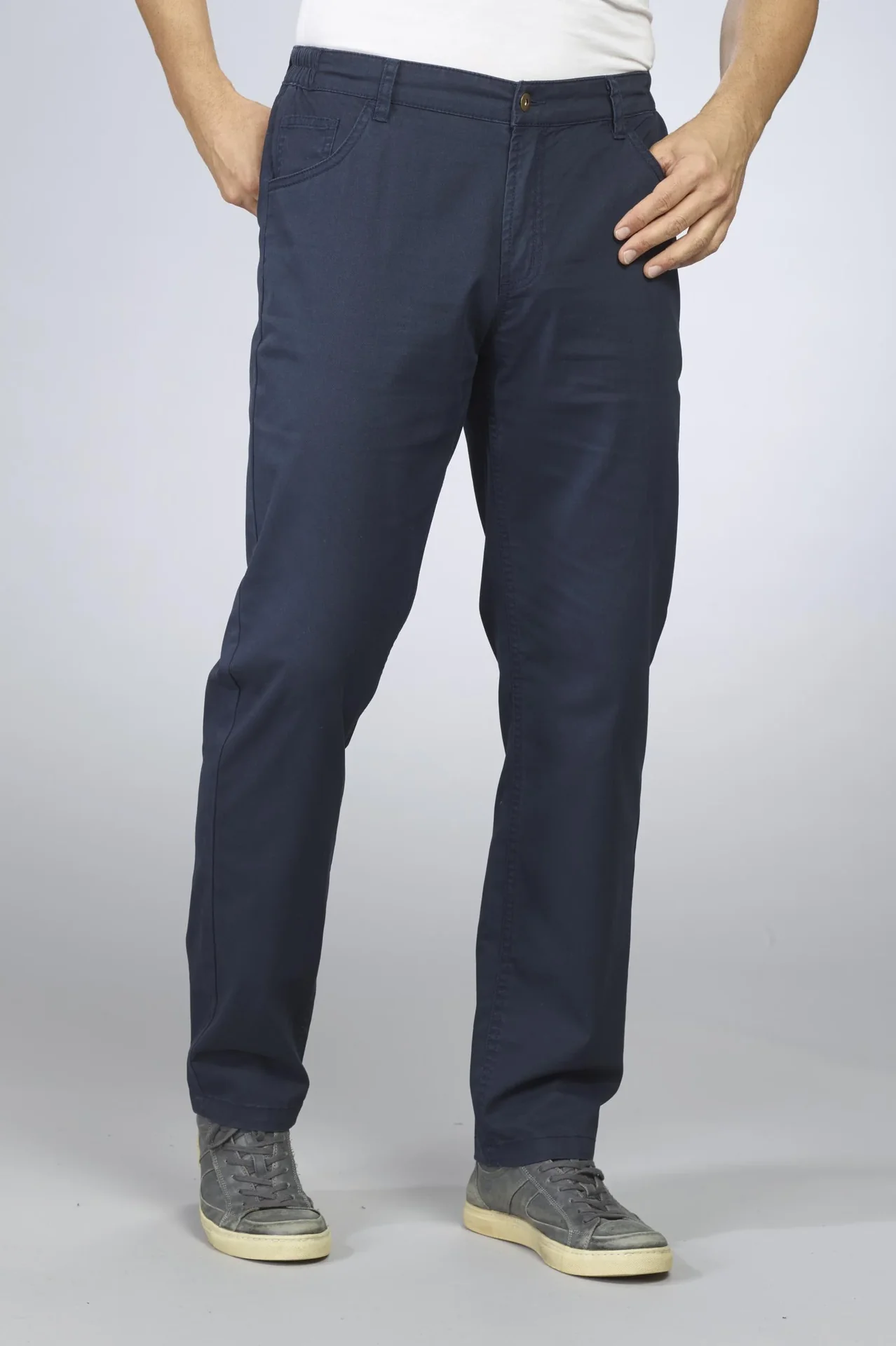 Stretchhose mit Komfortbund, Farbe marine, Gr.48 - 2