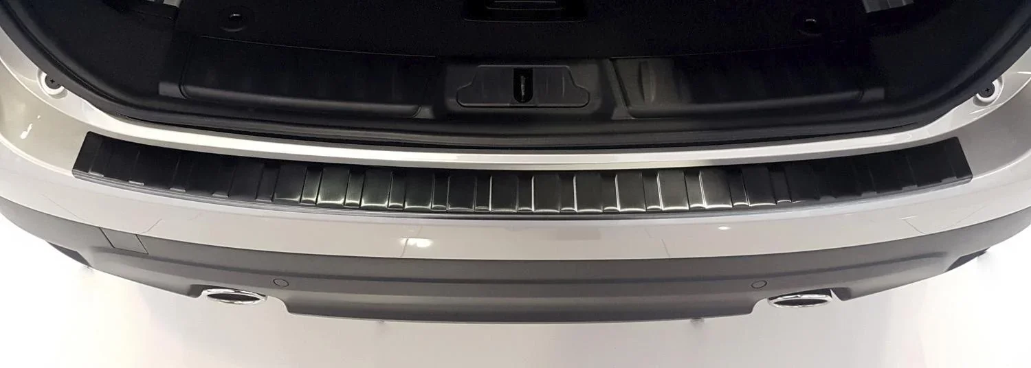 Ladekantenschutz Edelstahl für Jaguar F-Pace - graphite / black, Baujahr 2016> - 2
