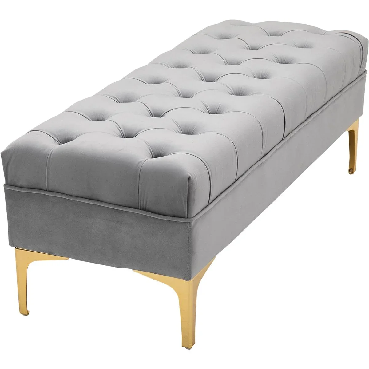 Polsterbank blau/gold - 8