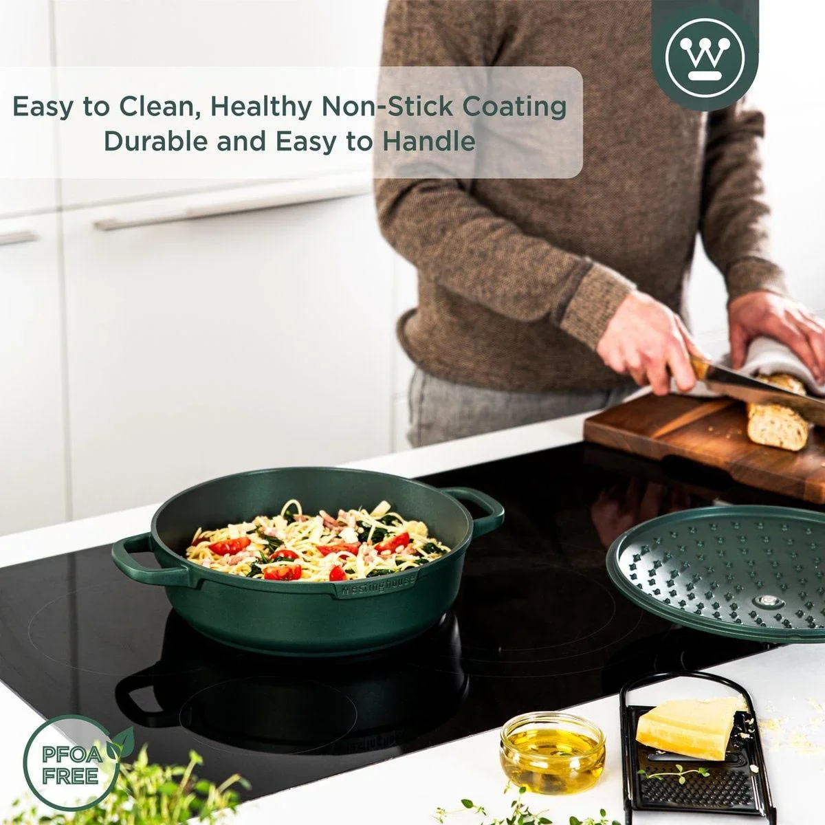 Performance Series Bratpfanne - Sauteuse - Backofen geeignet - 32 cm - Grün - 2