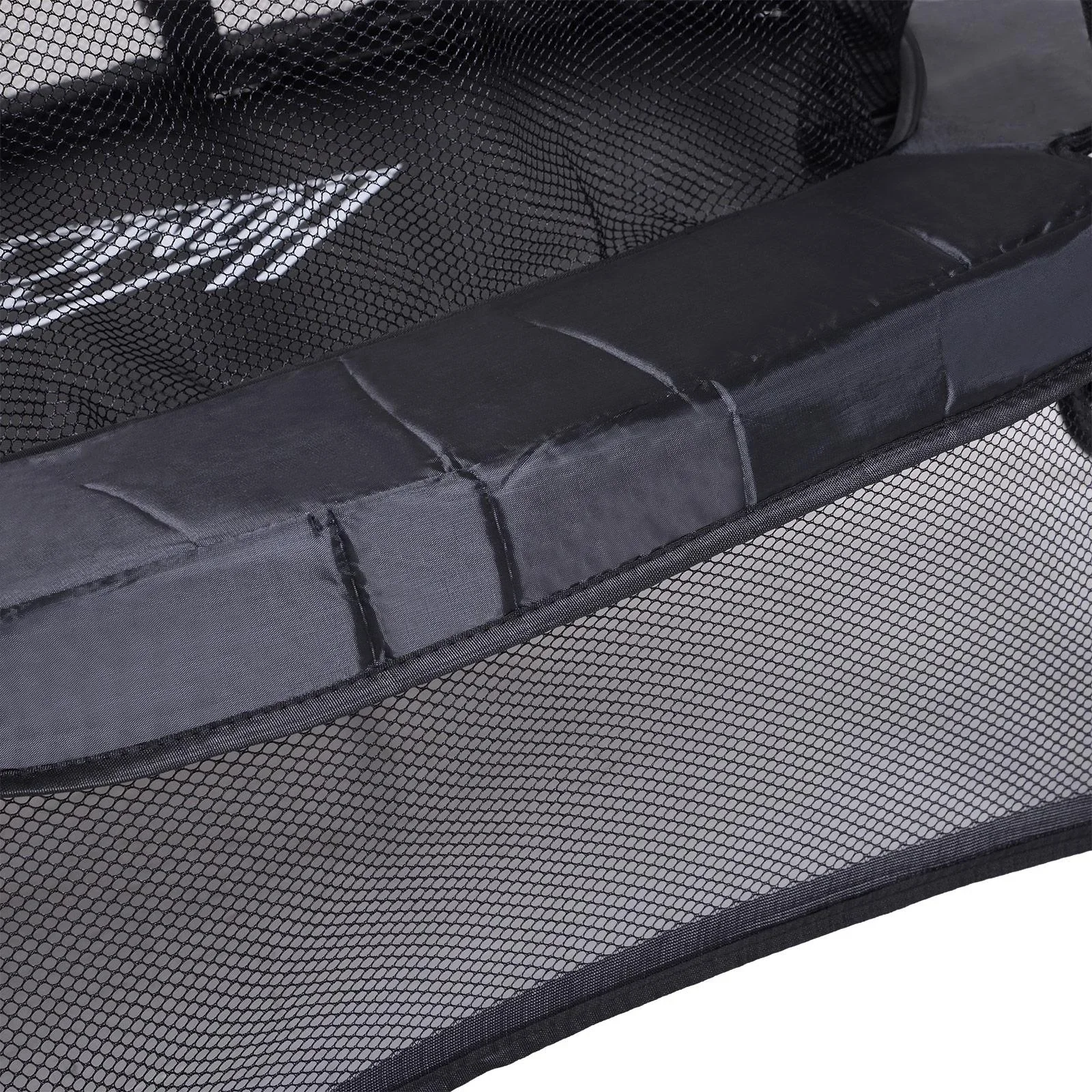 Trampolin Kinder Gartentrampolin mit Sicherheitsnetz Randabdeckung gepolstert Stahl Schwarz Ø170cm bis 45kg - 2