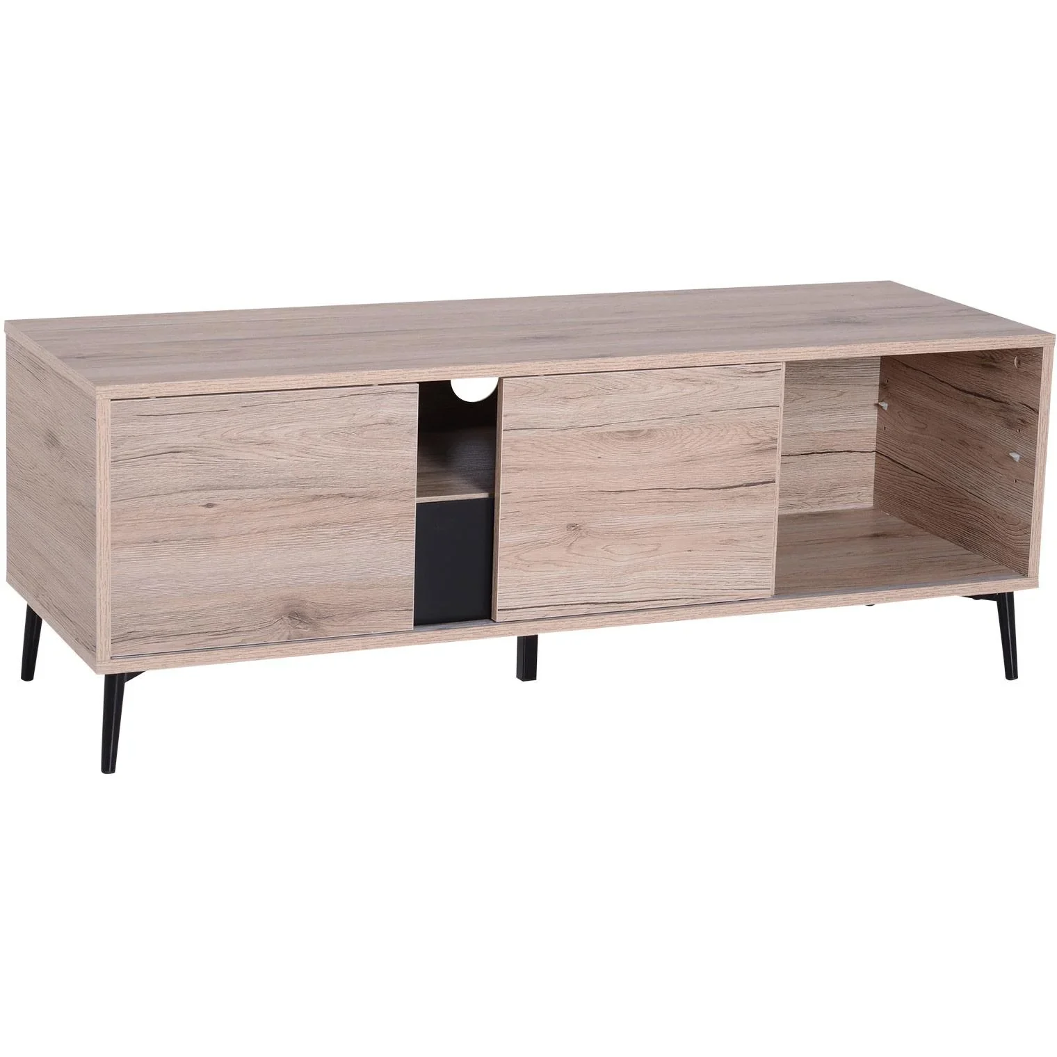 Fernsehtisch Fernsehschrank TV-Board Lowboard Holz 120 x 40 x 44 cm - 1