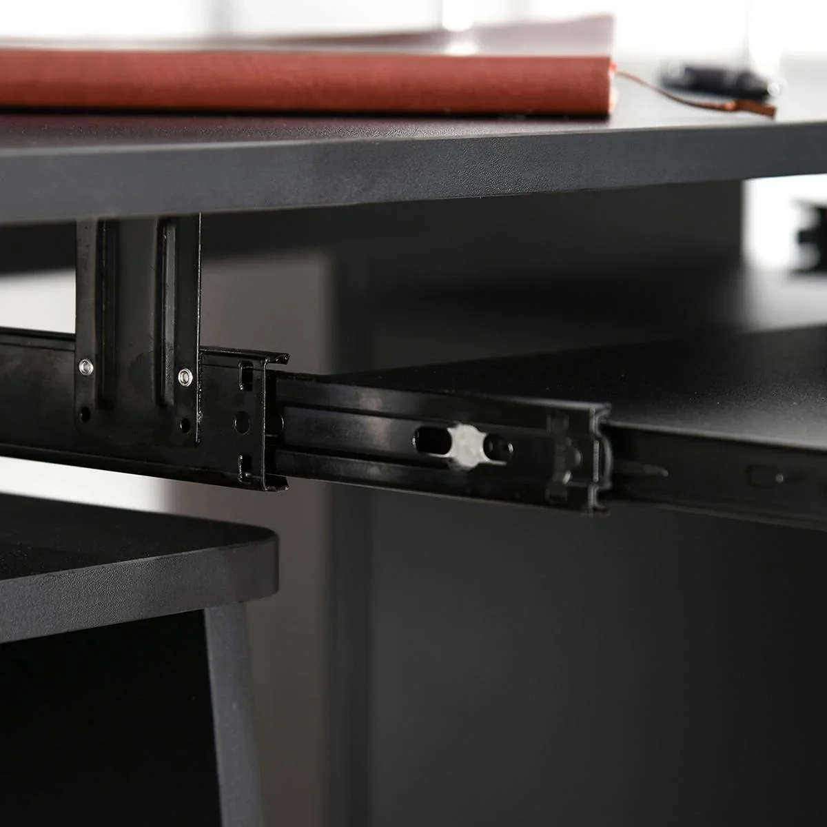 Computertisch mit 2 Schubladen Walnuss - 5