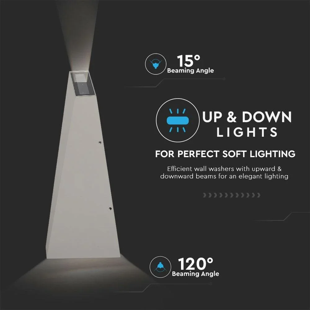 VT-826 LED-Wandleuchte - 4W - 3000K - 450 Lumen - Grau - 0