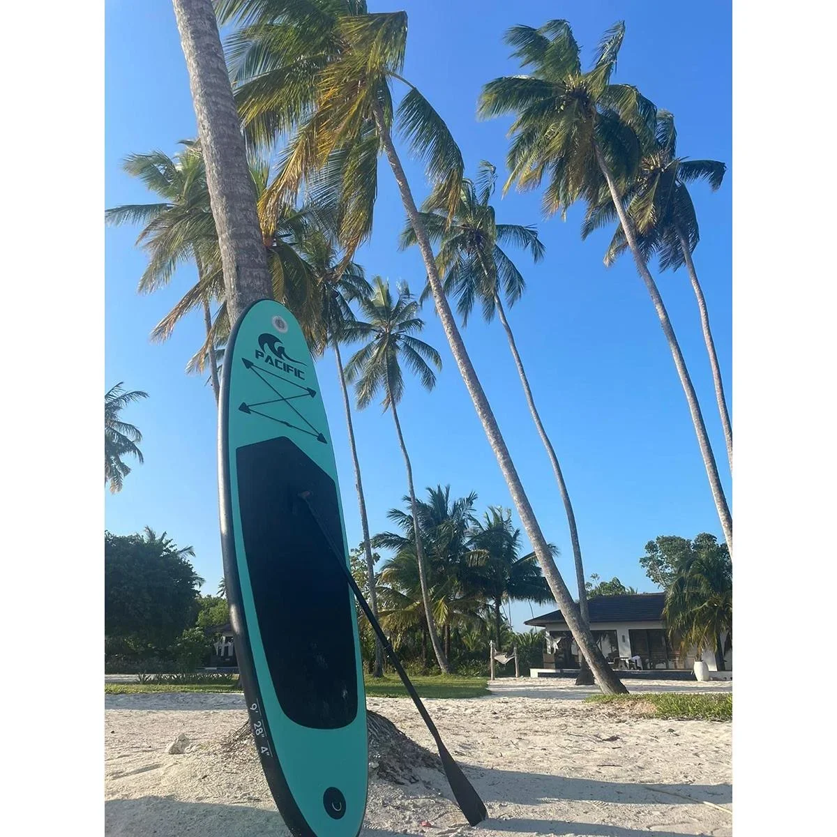 Pacific Ocean Green Sup Board - Sonderausgabe - 285 cm - 6-teiliges Set- Grün - 0