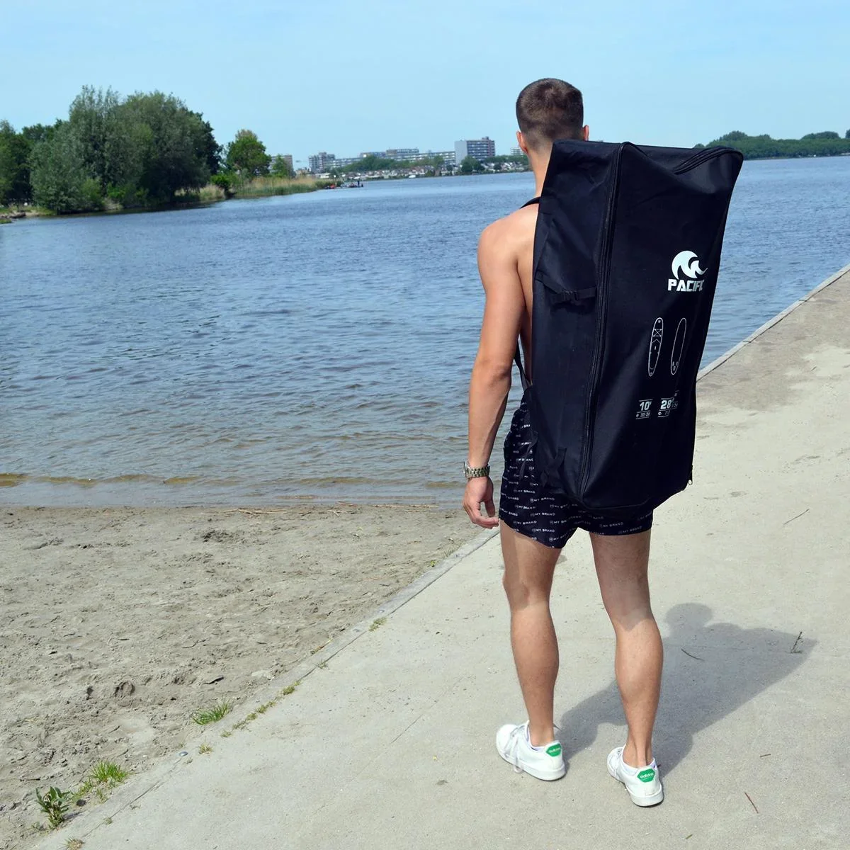 Pacific Ocean Green Sup Board - Sonderausgabe - 285 cm - 6-teiliges Set- Grün - 1