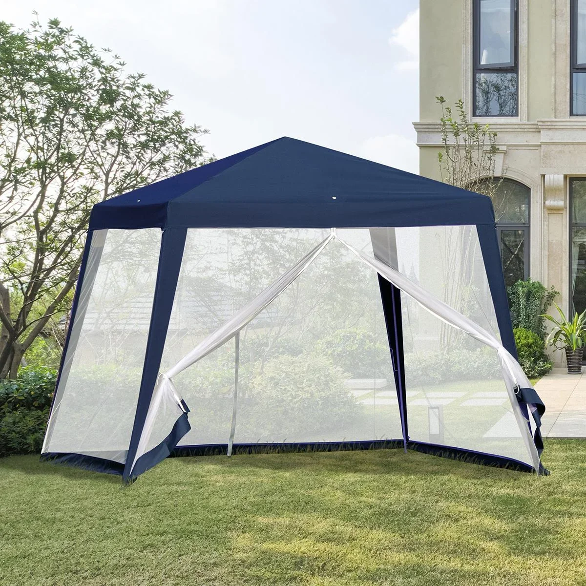 Pavillon mit Moskitonetz beige - 4