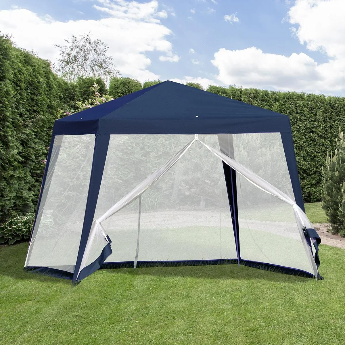 Pavillon mit Moskitonetz beige - 5