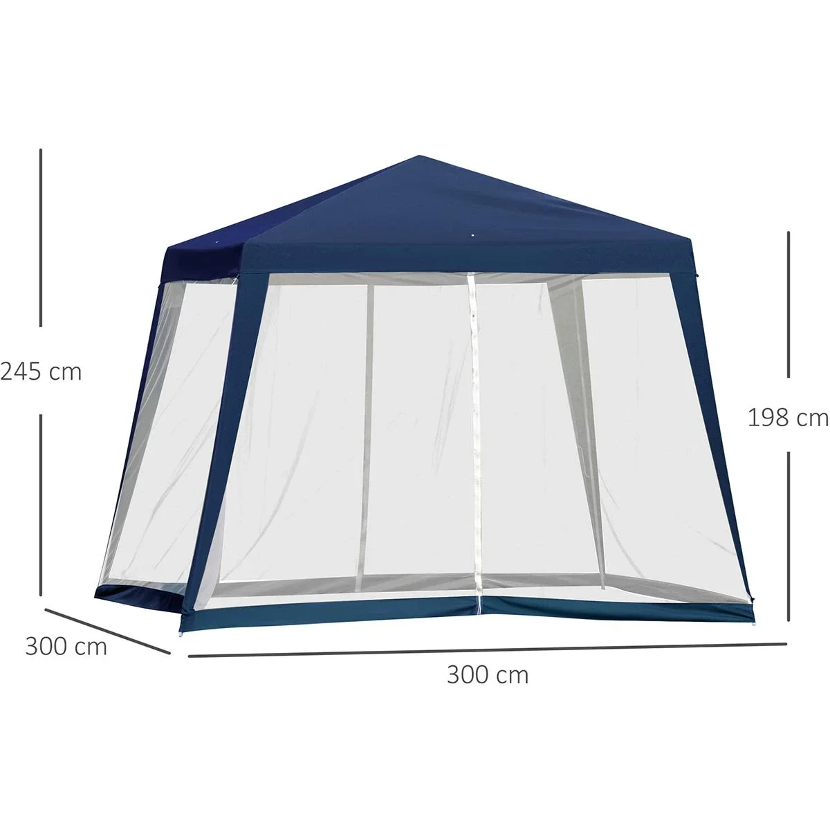 Pavillon mit Moskitonetz beige - 6