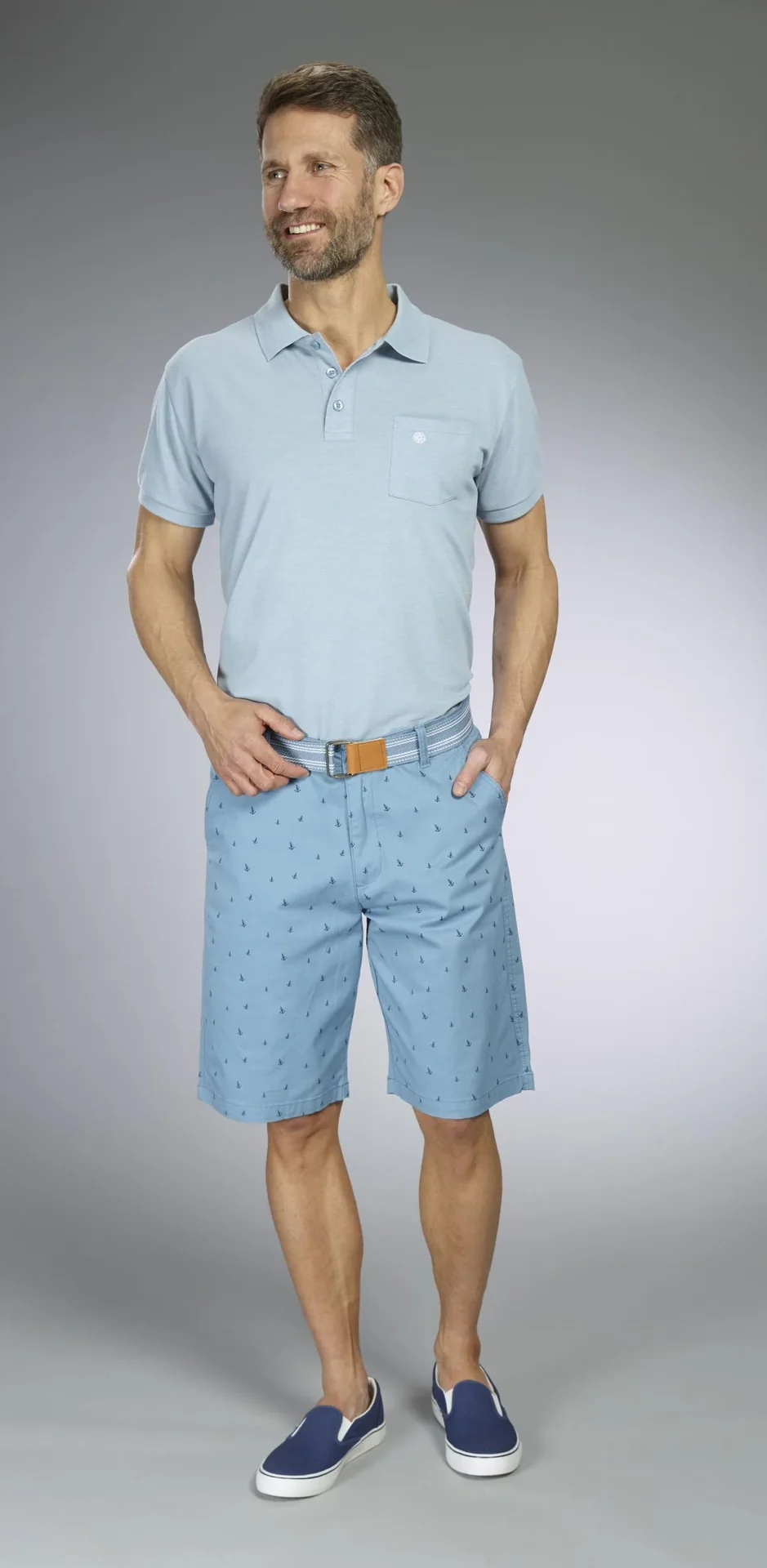 Poloshirt, Farbe hellblau, Gr.M - 3