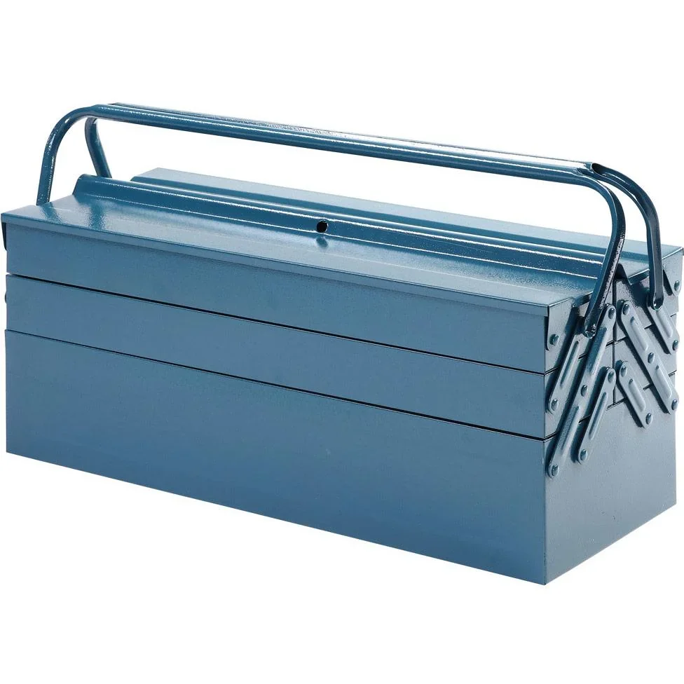 Stahl-Werkzeugkasten blau 53x20x20cm - 3