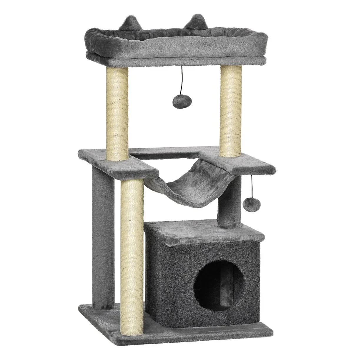 Katzenbaum 100 cm Kratzbaum mit Hä - 1