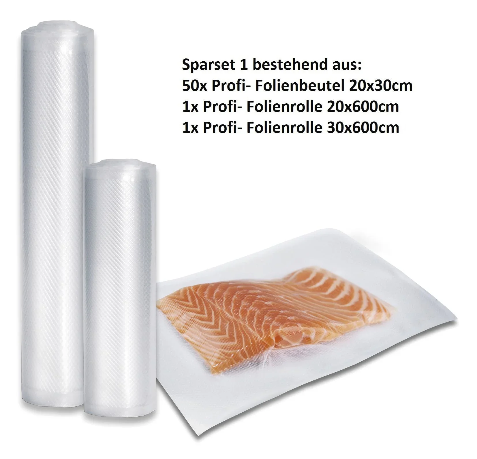 Profi-Folienbeutel und -rollen, 3-teilig - 0