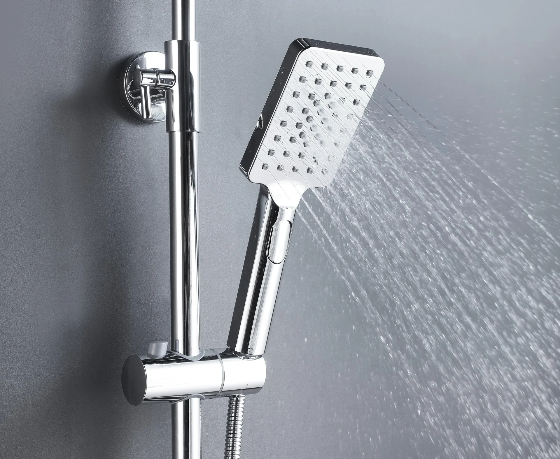 Duschsystem Bayala Square Duschsäule mit Regendusche 20x20 cm Duschgarnitur Dusch-Set - 1