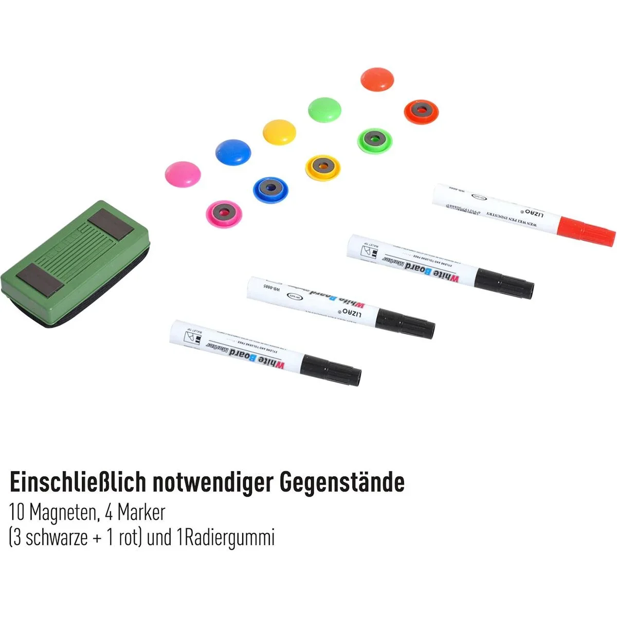 Magnettafel inklusive Zubehör weiß - 3
