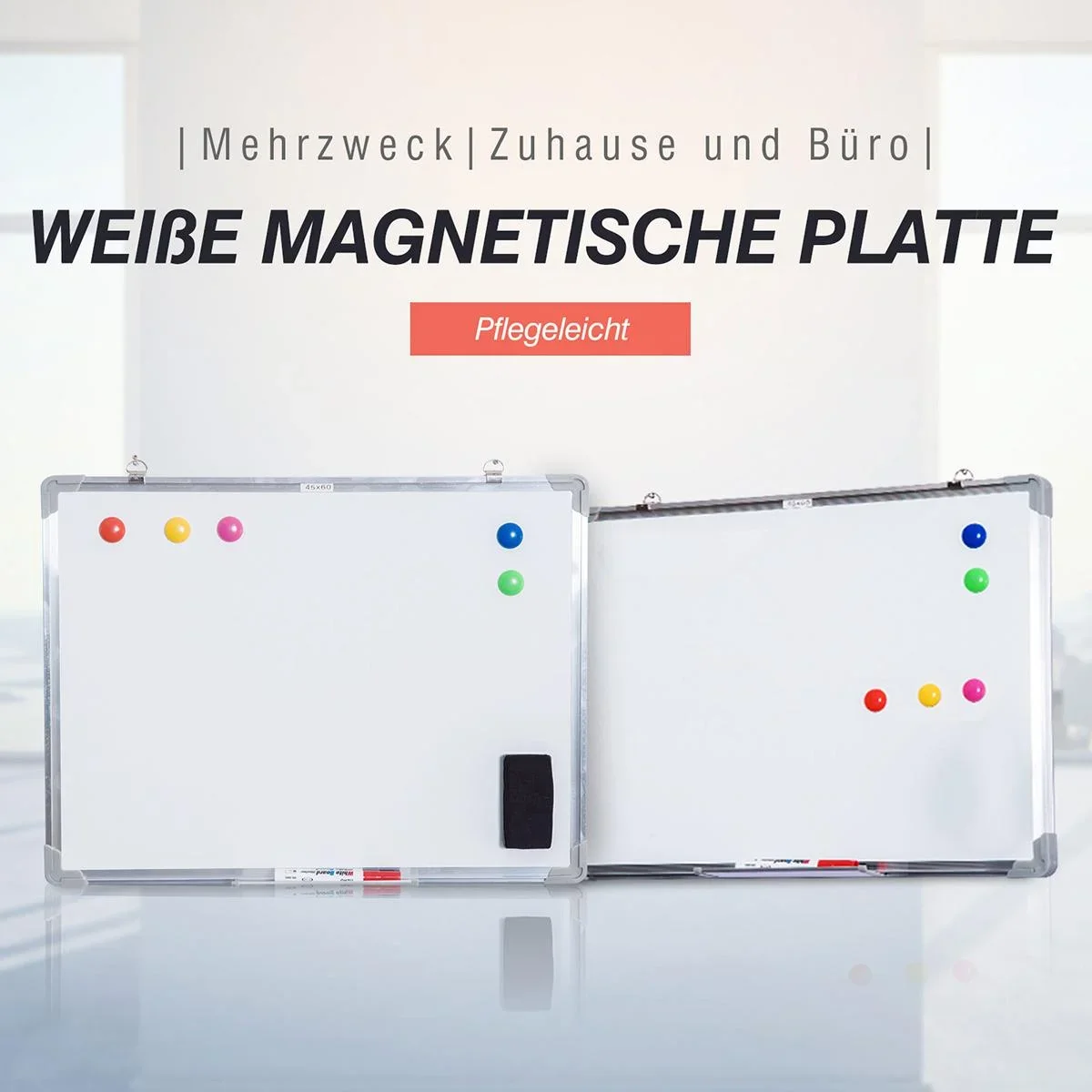 Magnettafel inklusive Zubehör weiß - 4