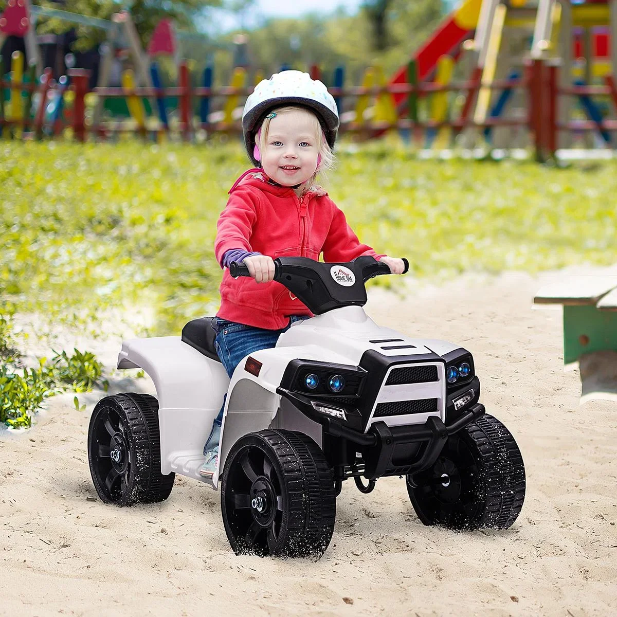 Mini Elektro-Quad Kinder Elektro ATV Kinderwagen für 18 bis 36 Monaten Elektromotorrad mit 2 Scheinwerfer Elektroquad St - 0