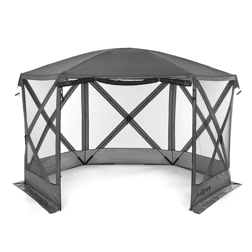 Camping Pavillon Flexion 6-Seiten grau - 2
