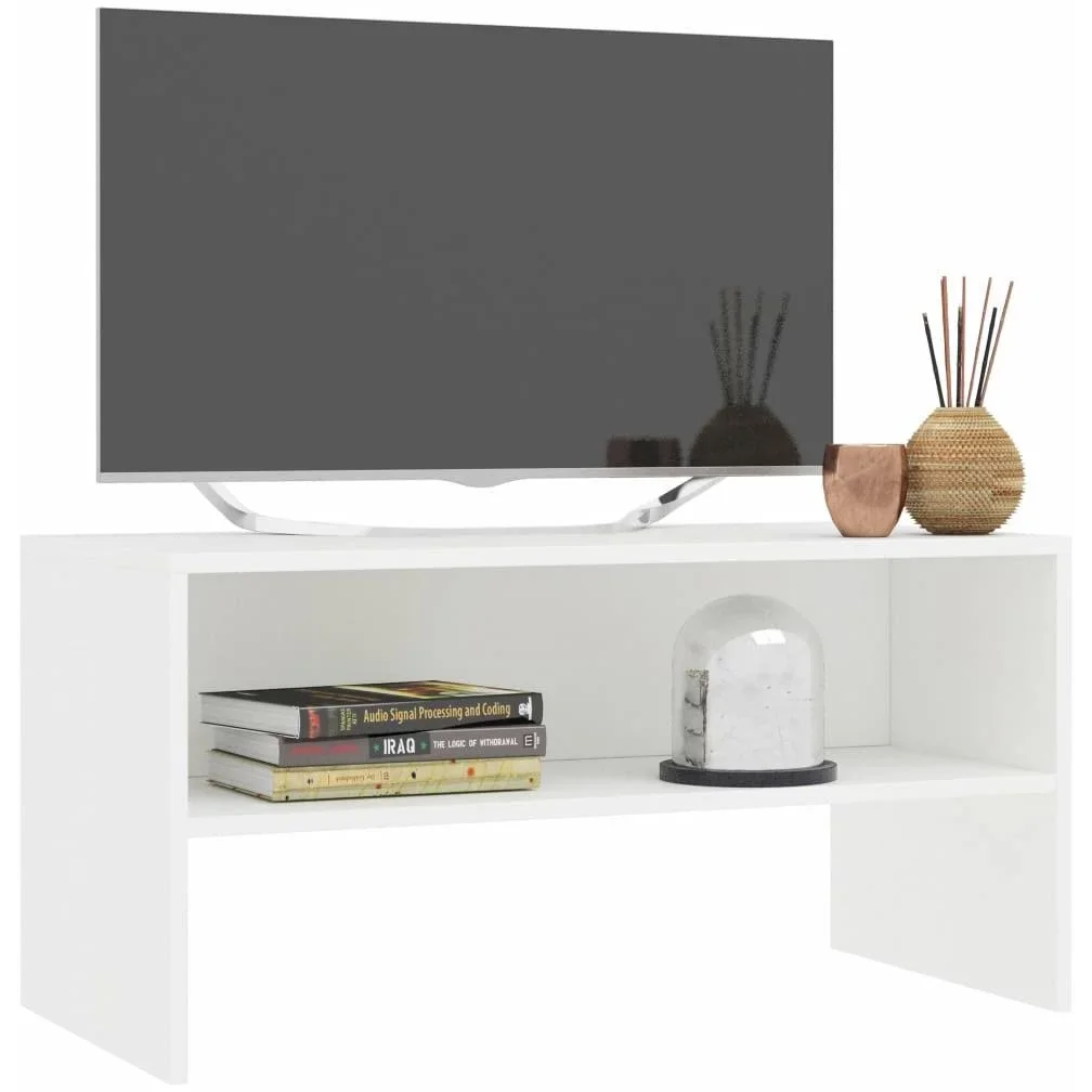 TV-Schrank 80x40x40 cm Spanplatte weiß - 2