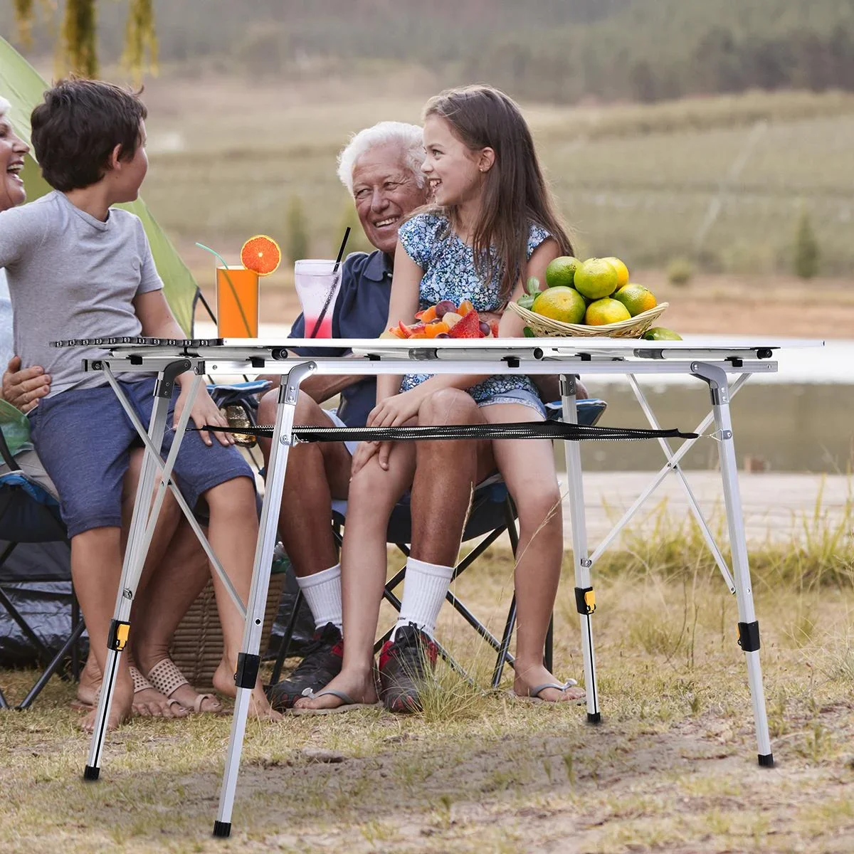 Picknicktisch silber - 1