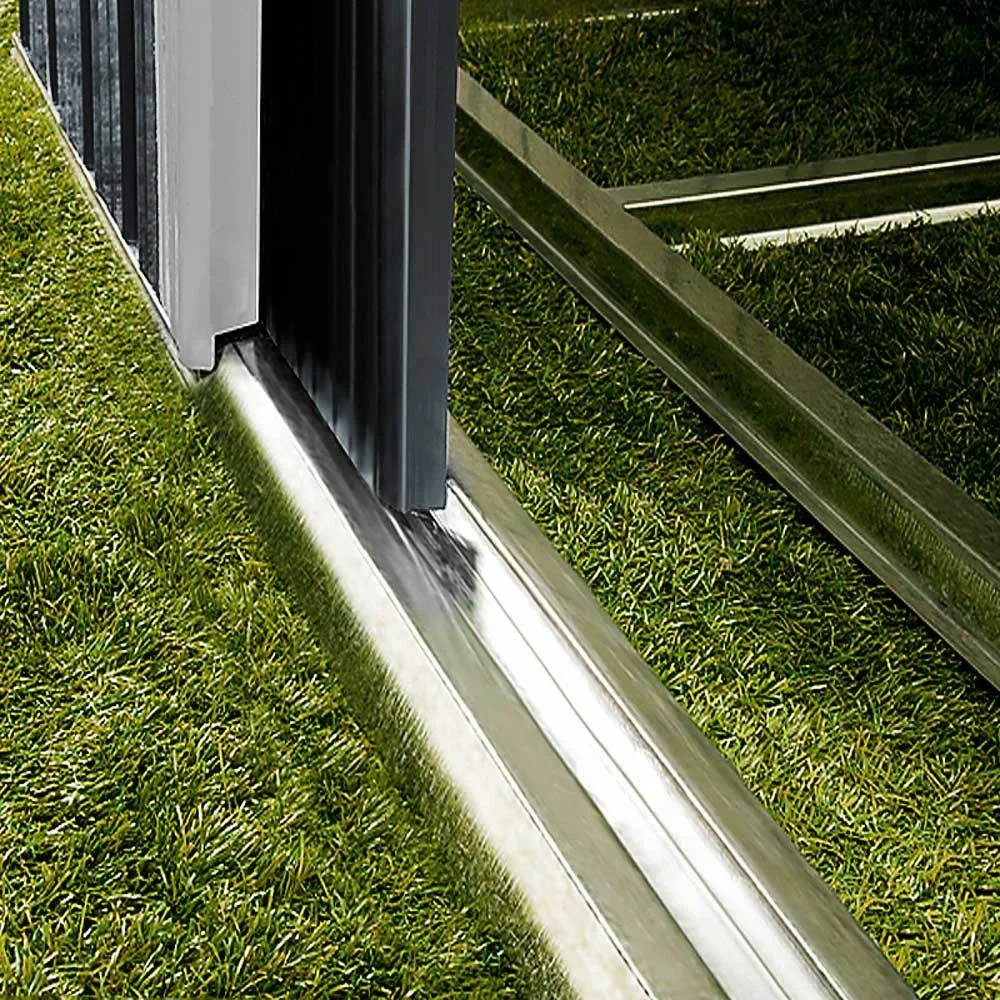 Gartenhaus anthrazit Metall 210x132x186cm - 0