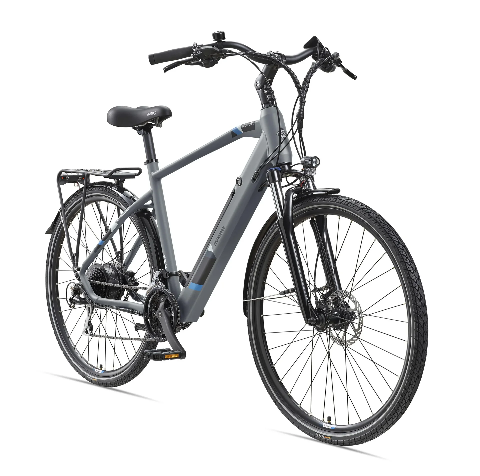 Herren Alu Trekking E-Bike, 28 Zoll, Rahmenhöhe 50 cm, 24-Gang Kettenschaltung, grau, XC941 Expedition - 1