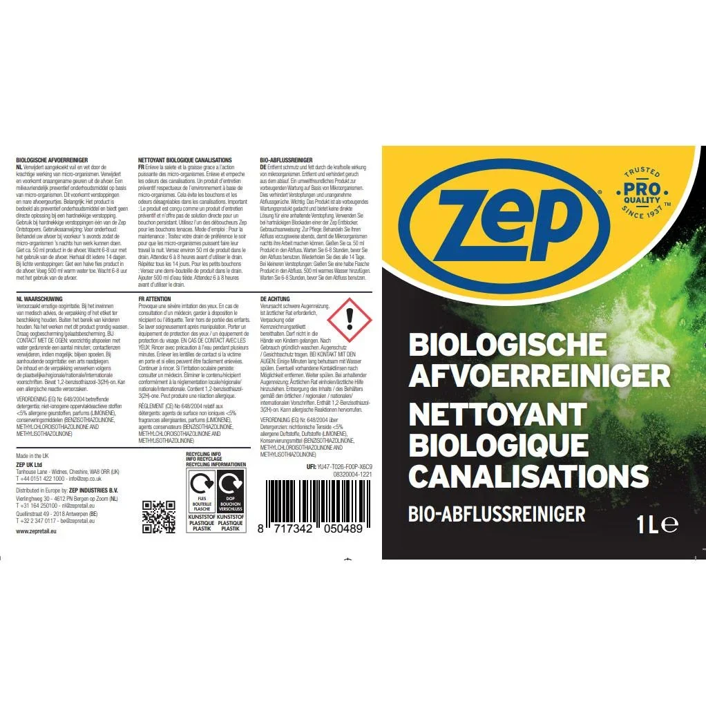 Organischer Abflussreiniger - 1L - 0