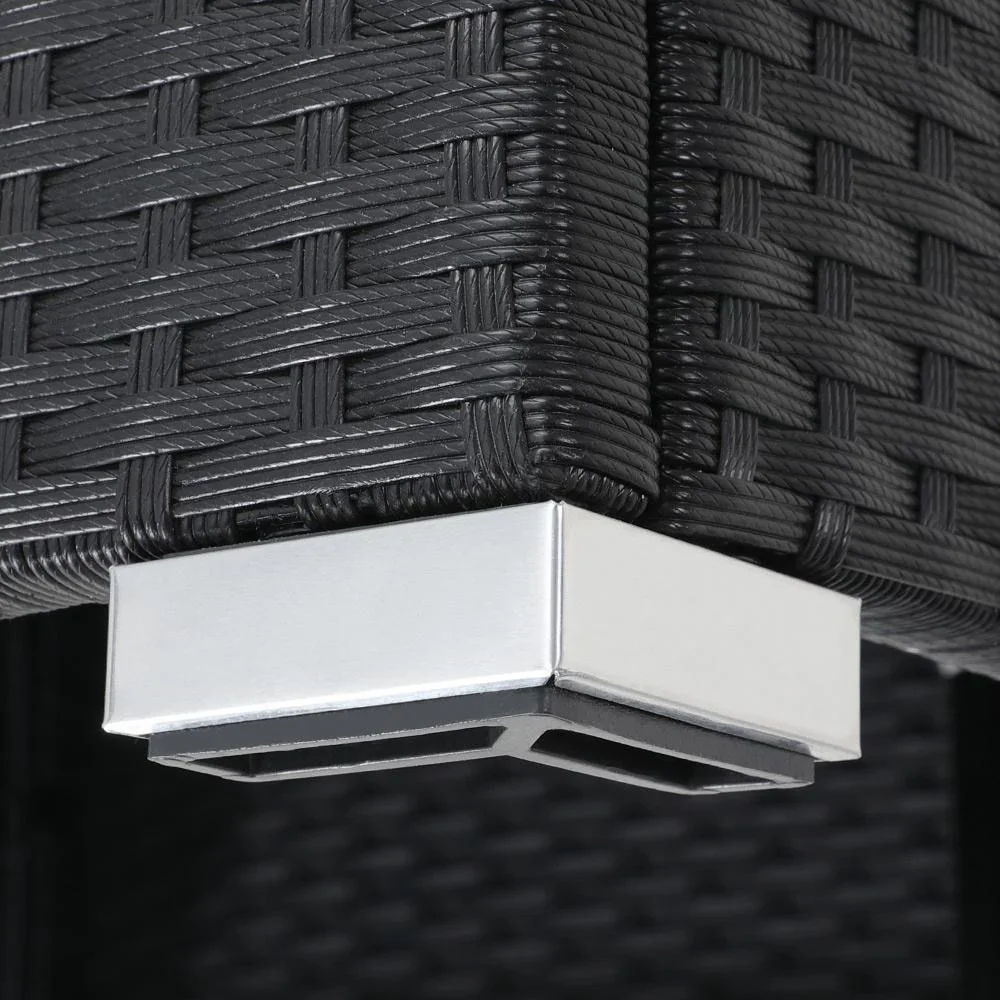 Polyrotan Lounge-Set 16-Sitzer - Schwarz-Anthrazit - 8