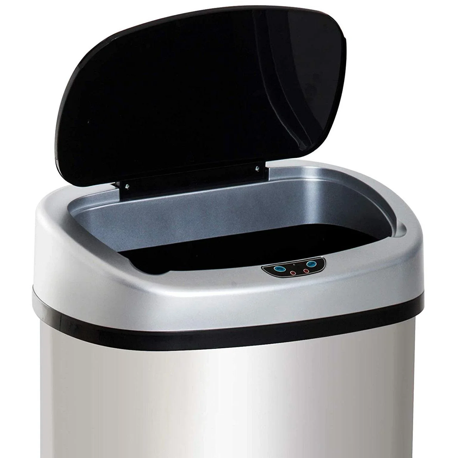 Mülleimer Automatik mit Infrarotsensor 58L Silber - 1