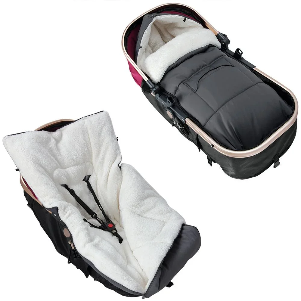 Baby-Fußsack anthrazit 93x56cm g - 0