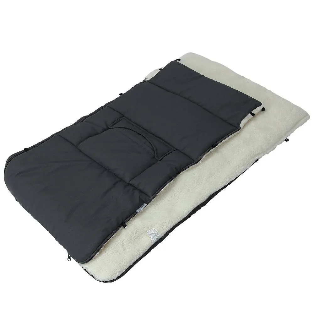 Baby-Fußsack anthrazit 93x56cm g - 3