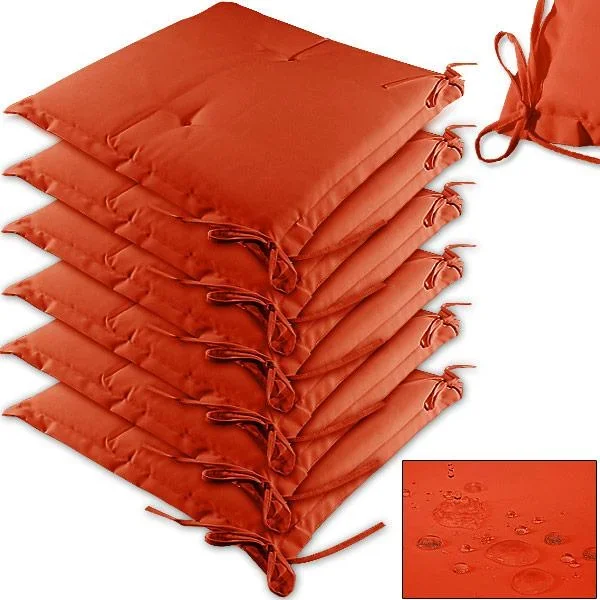Sitzkissen - 6 Stück - Orange - 0